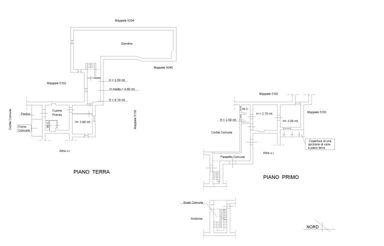Palazzetto cielo-terra semindipendente con giardino a Briano – San Leucio
